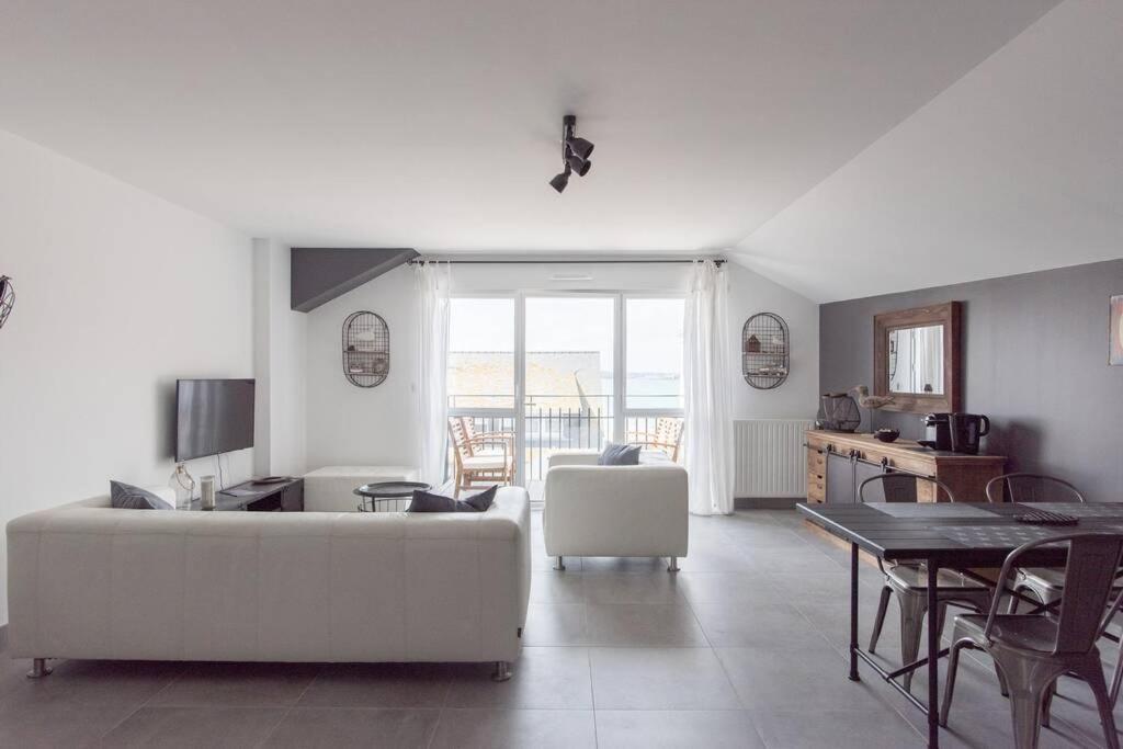Appartement 4 Etoiles Vue Mer Et Bord De Plage Chez Odette Saint-Malo Exteriör bild